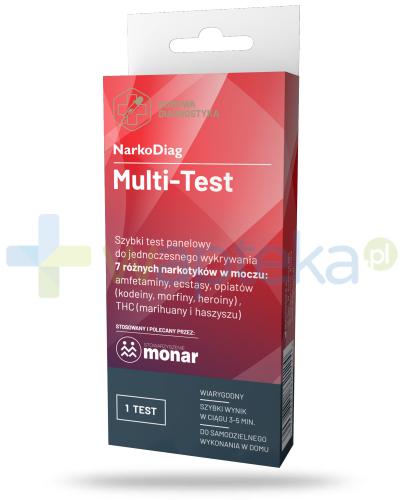 podgląd produktu NarkoDiag Multi-Test test panelowy do wykrywania narkotyków 1 sztuka 