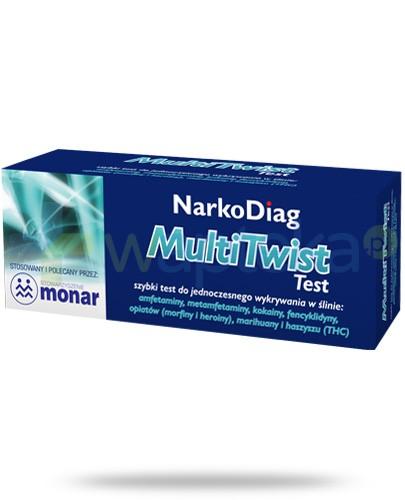 podgląd produktu NarkoDiag MultiTwist test paskowy ze śliny na narkotyki 1 sztuka