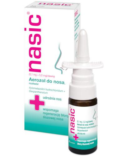 zdjęcie produktu Nasic (0,1 mg + 5,0 mg)/dawkę aerozol do nosa 10 ml