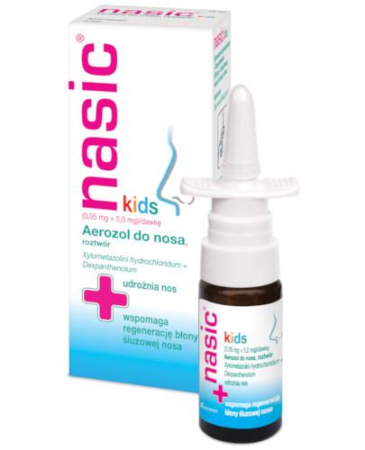 zdjęcie produktu Nasic Kids (0,05 mg + 5,0 mg)/dawkę aerozol do nosa 10 ml