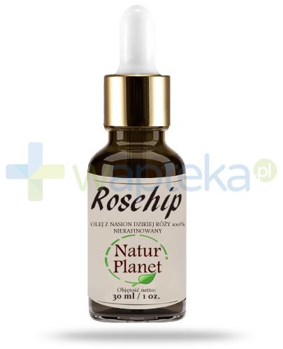 podgląd produktu Natur Planet Rosehip 100% olej z nasion dzikiej róży nierafinowany, płyn 30 ml