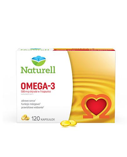 podgląd produktu Naturell Omega-3 500mg 120 kapsułek [Nowa wersja]