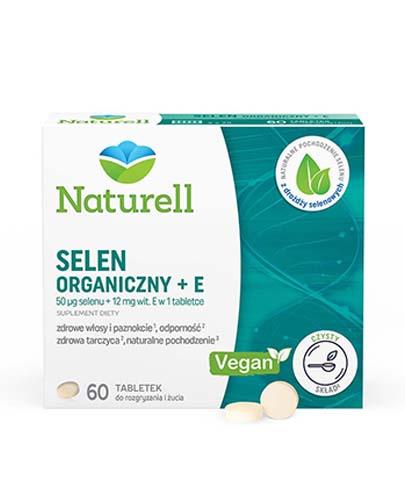 zdjęcie produktu Naturell Selen organiczny 0,05mg + witamina E 12mg 60 tabletek