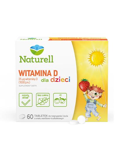 podgląd produktu Naturell Witamina D dla dzieci 60 tabletek