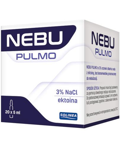 zdjęcie produktu Nebu Pulmo 3% NaCl roztwór do nebulizacji 20 ampułek po 5 ml