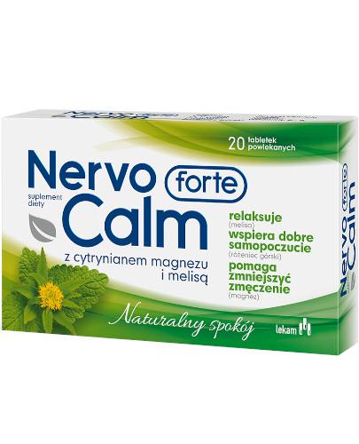 zdjęcie produktu NervoCalm Forte z cytrynianem magnezu 20 tabletek powlekanych