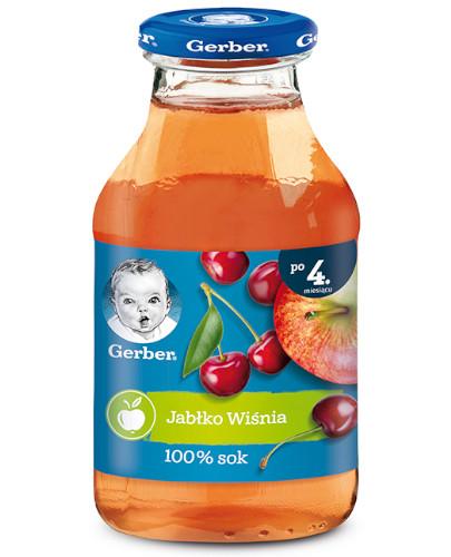 podgląd produktu Nestlé Gerber 100% sok jabłko wiśnia po 4 miesiącu 200 ml