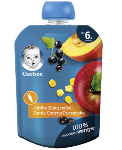 podgląd produktu Nestlé Gerber deserek jabłko kukurydza dynia czarna porzeczka dla dzieci 6m+ 90 g