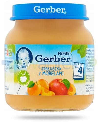 podgląd produktu Nestlé Gerber Deserek Jabłuszka z morelami po 4 miesiącu 125 g