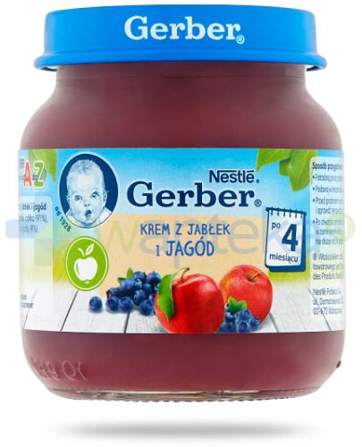 podgląd produktu Nestlé Gerber Deserek Krem z jabłek i jagód po 4 miesiącu 125 g