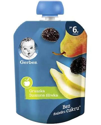 podgląd produktu Nestlé Gerber gruszka, suszona śliwka deserek dla dzieci po 6 miesiącu 90 g