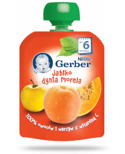 podgląd produktu Nestlé Gerber Jabłko, dynia, morela dla dzieci 6m+ 90 g