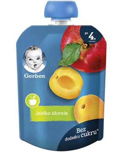 podgląd produktu Nestlé Gerber Jabłko, morela deserek owocowy z witaminą C dla dzieci 6m+ 90 g