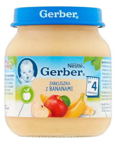 podgląd produktu Nestlé Gerber Jabłuszka z bananami po 4 miesiącu 125 g