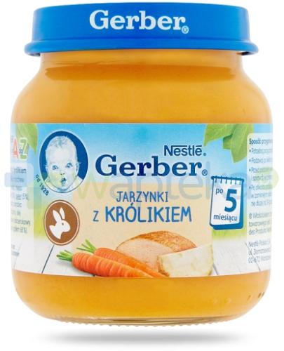 podgląd produktu Nestlé Gerber Jarzynki z królikiem po 5 miesiącu 125 g