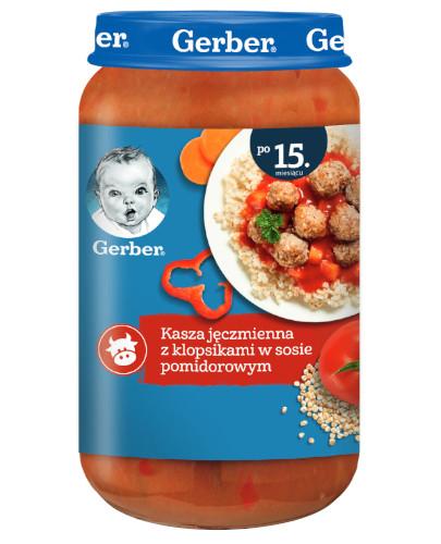podgląd produktu Nestlé Gerber kasza jęczmienna z klopsikami w sosie pomidorowym po 15 miesiącu 250 g