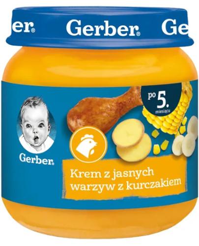 podgląd produktu Nestlé Gerber Krem z jasnych warzyw z kurczakiem po 5 miesiącu 125 g