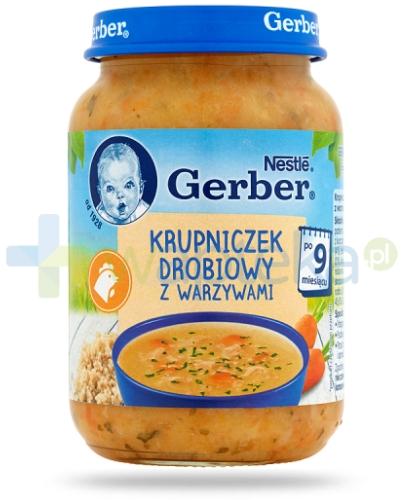 zdjęcie produktu Nestlé Gerber Krupniczek drobiowy z warzywami po 9 miesiącu 190 g