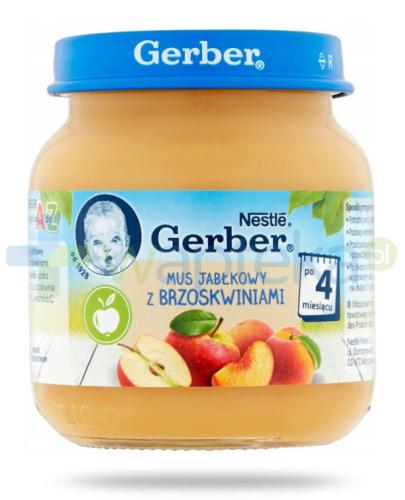 podgląd produktu Nestlé Gerber Mus jabłkowy z brzoskwiniami po 4 miesiącu 125 g