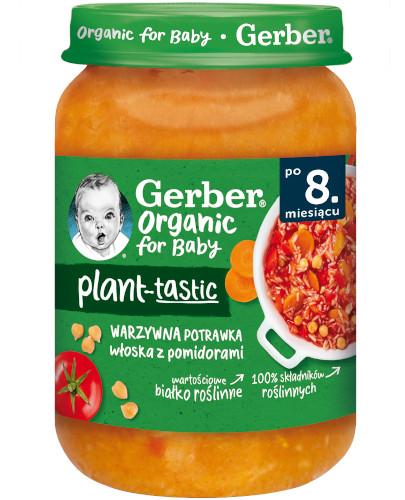 zdjęcie produktu Nestlé Gerber Organic for Baby Plant-tastic Warzywna potrawka włoska z pomidorami po 8 miesiącu 190 g
