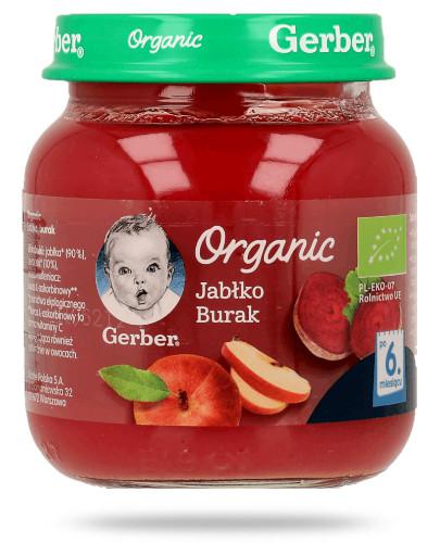 podgląd produktu Nestlé Gerber Organic Jabłko burak po 6 miesiącu 125 g