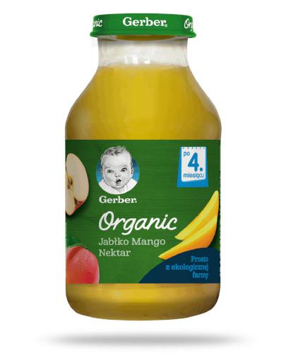 zdjęcie produktu Nestlé Gerber Organic jabłko, mango nektar dla dzieci 4m+ 200 ml