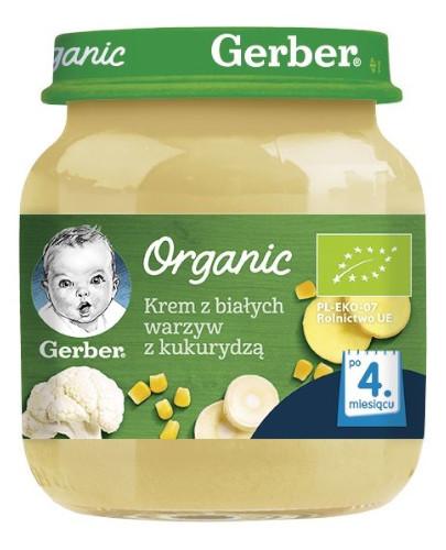podgląd produktu Nestlé Gerber Organic krem z białych warzyw z kukurydzą po 4 miesiącu 125 g