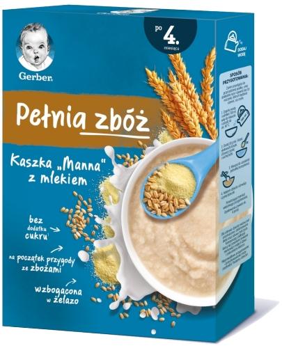 zdjęcie produktu Nestlé Gerber Pełnia zbóż Kaszka "Manna" z mlekiem dla niemowląt po 4. miesiącu 200 g