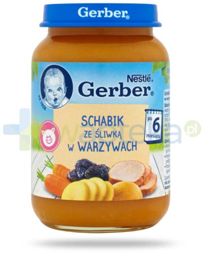 zdjęcie produktu Nestlé Gerber Schabik ze śliwką w warzywach po 6 miesiącu 190 g