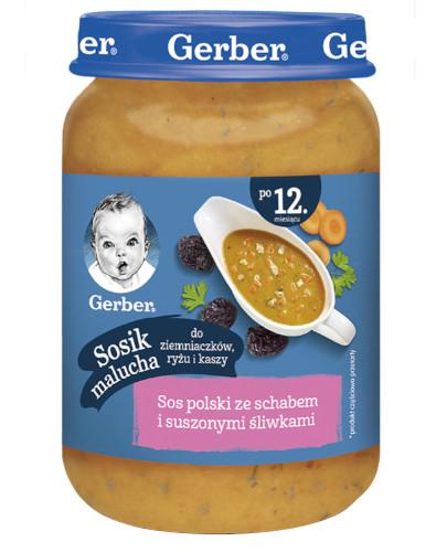 podgląd produktu Nestlé Gerber sos polski ze schabem i suszonymi śliwkami po 12 miesiącu 190 g
