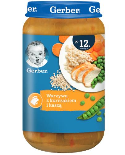 zdjęcie produktu Nestlé Gerber warzywa z kurczakiem i kaszą po 12 miesiącu 250 g