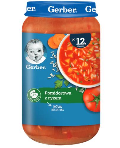 podgląd produktu Nestlé Gerber zupka pomidorowa z ryżem po 12 miesiącu 250 g