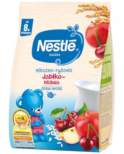 podgląd produktu Nestlé Kaszka mleczno-ryżowa jabłko wiśnia po 8 miesiącu 230 g