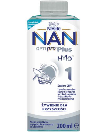 podgląd produktu NESTLE NAN OPTIPRO Plus 1 HM-O mleko początkowe w płynie 200 ml