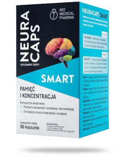 zdjęcie produktu Neuracaps Smart pamięć i koncentracja 50 kapsułek