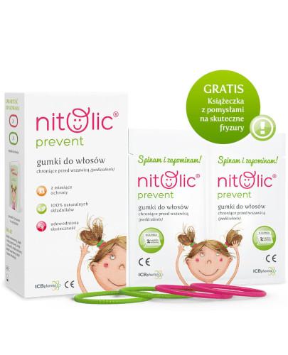 zdjęcie produktu Nitolic Prevent gumka do włosów przeciw wszom 4 sztuki