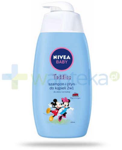 podgląd produktu Nivea Baby Toddies szampon i płyn do kąpieli 2 w 1 skóra normalna 500 ml