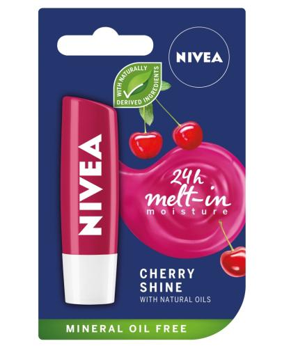 podgląd produktu Nivea Cherry Shine pielęgnująca pomadka do ust 4,8 g