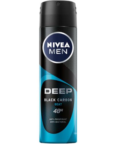 podgląd produktu Nivea Deep Black carbon antyperspirant męski spray 150 ml