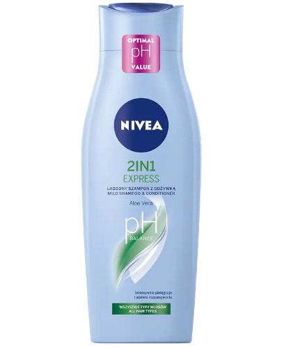 zdjęcie produktu Nivea Express 2w1 łagodny szampon z odżywka do włosów 400 ml