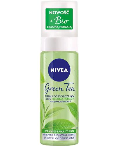 podgląd produktu Nivea Green Tea pianka oczyszczająca z bio zieloną herbatą 150 ml