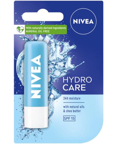 podgląd produktu Nivea Hydro Care pielęgnująca pomadka do ust 4,8 g