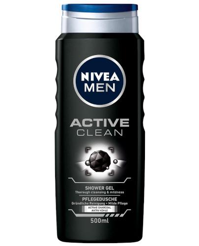 podgląd produktu Nivea Men Active Clean żel pod prysznic 500 ml