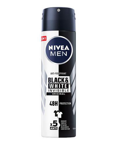 podgląd produktu Nivea Men Black&White Invisible Original antyperspirant spray 150 ml