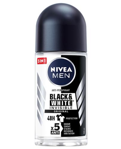podgląd produktu Nivea Men Black&White Invisible Original antyperspirant w kulce 50 ml