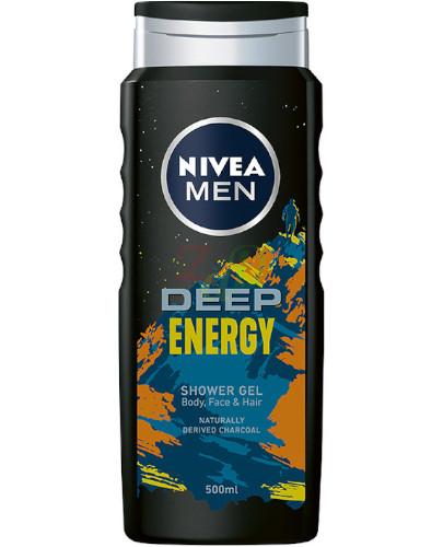 podgląd produktu Nivea Men Deep Energy żel pod prysznic dla mężczyzn 500 ml
