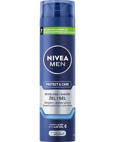 podgląd produktu Nivea Men Protect & Care nawilżający żel do golenia 200 ml