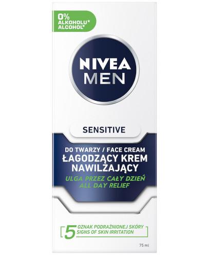 podgląd produktu Nivea Men Sensitive łagodzący krem nawilżająćy 75 ml