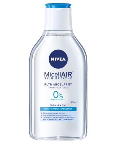 podgląd produktu Nivea MicellAir Skin Breathe pielęgnujący płyn micelarny do cery normalnej i mieszanej 400 ml