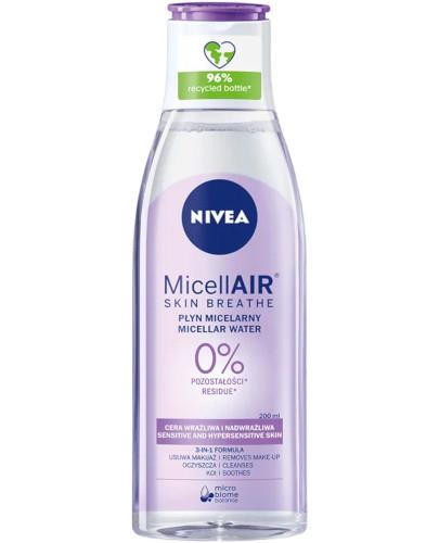 podgląd produktu Nivea MicellAir Skin Breathe pielęgnujący płyn micelarny do cery wrażliwej i nadwrażliwej 200 ml